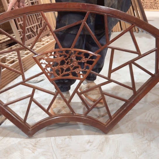 晟***宏香榧木一片扇形特价包邮