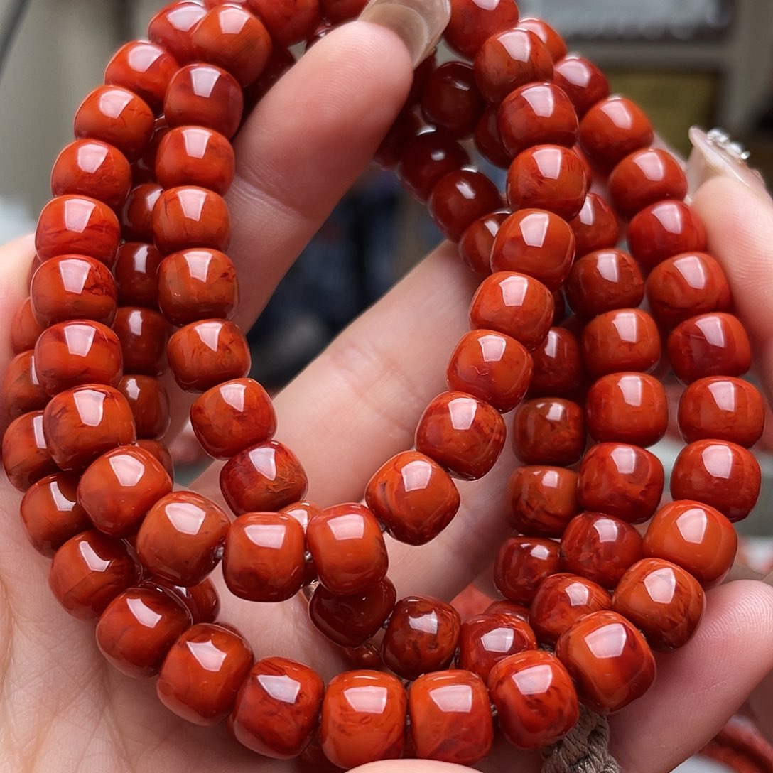南红玛瑙手链未镶嵌