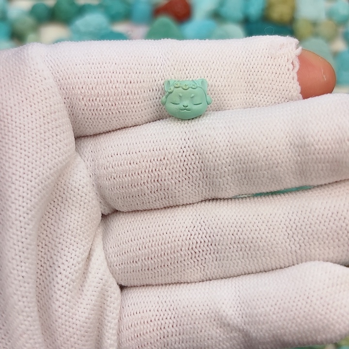 绿松石未镶嵌挂件