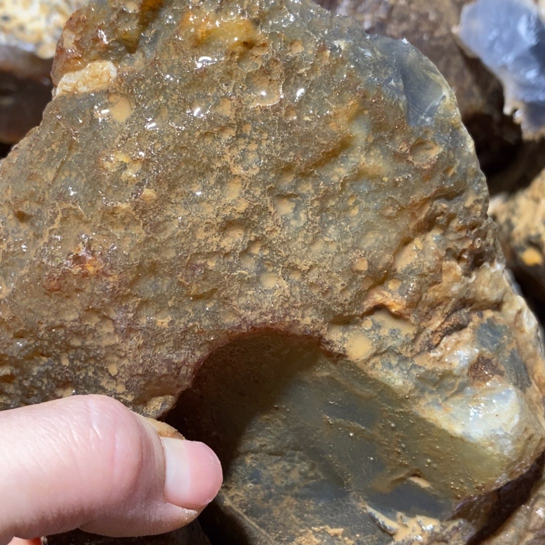 果***狸定制玛瑙原石切割不退不换