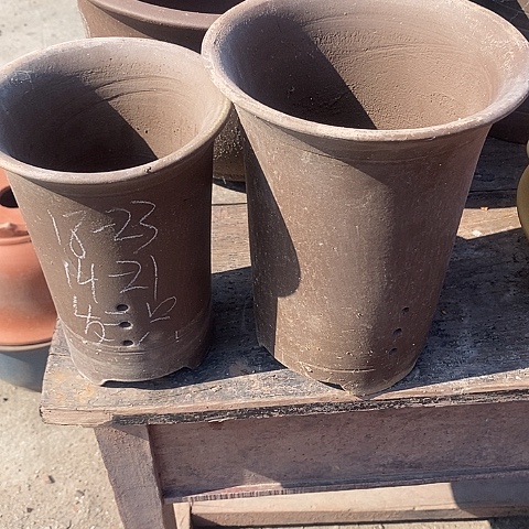 紫砂中国李新紫砂花盆，