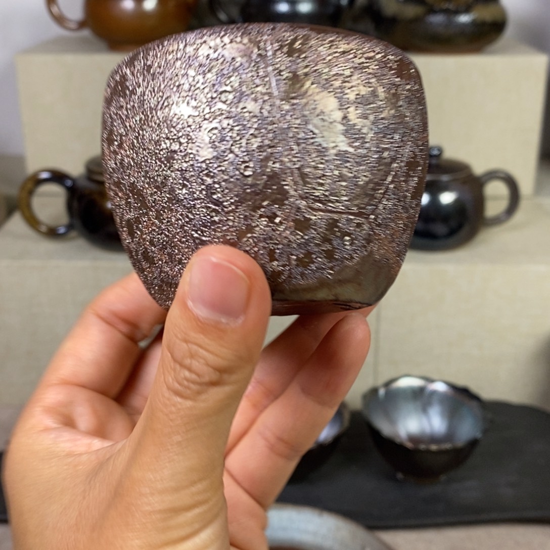 建水紫陶柴烧主人杯