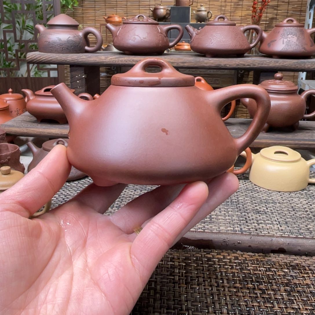 紫砂茶壶宜兴原矿紫砂手工制220