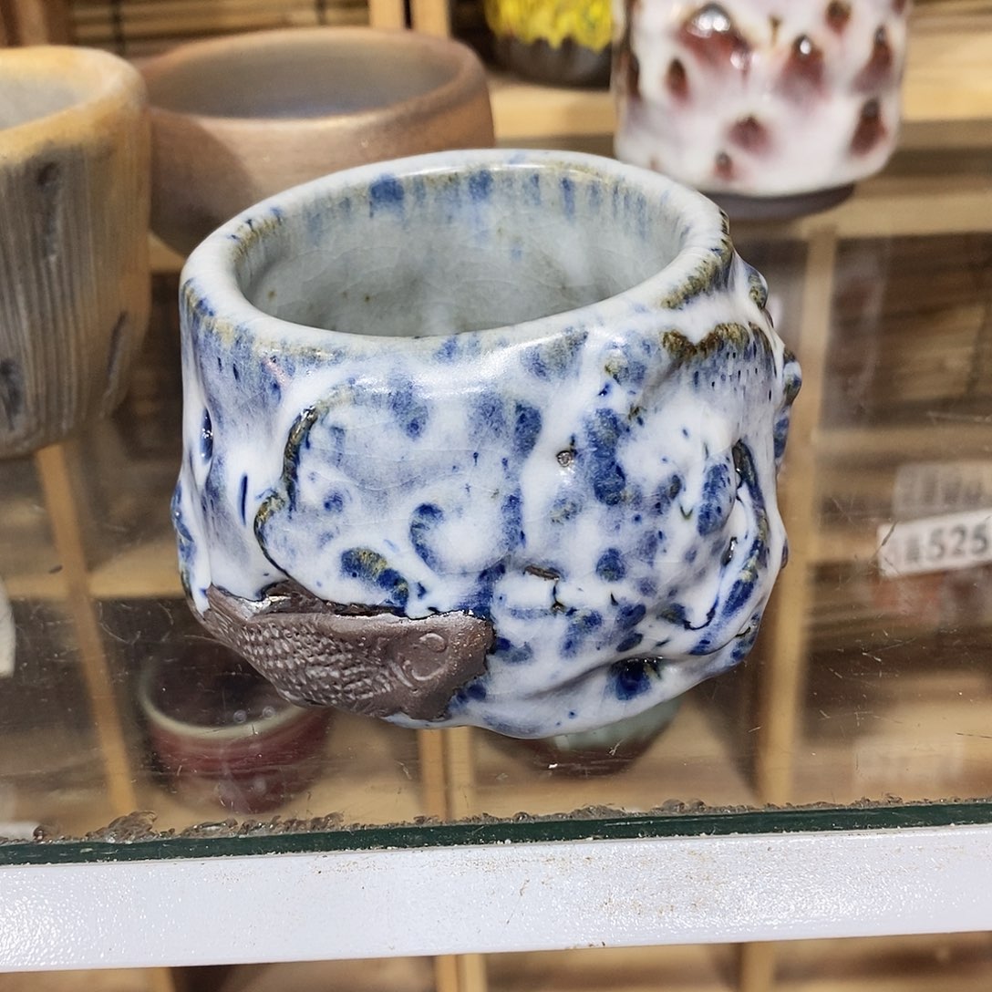 粗陶志野柴茶器一