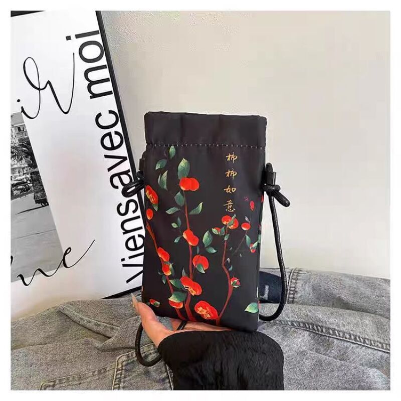 B026（柿子）新中式手工布艺包包