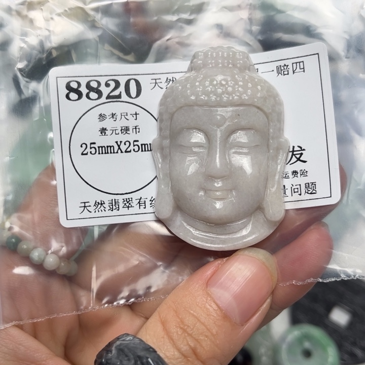 翡翠未镶嵌颈饰8820