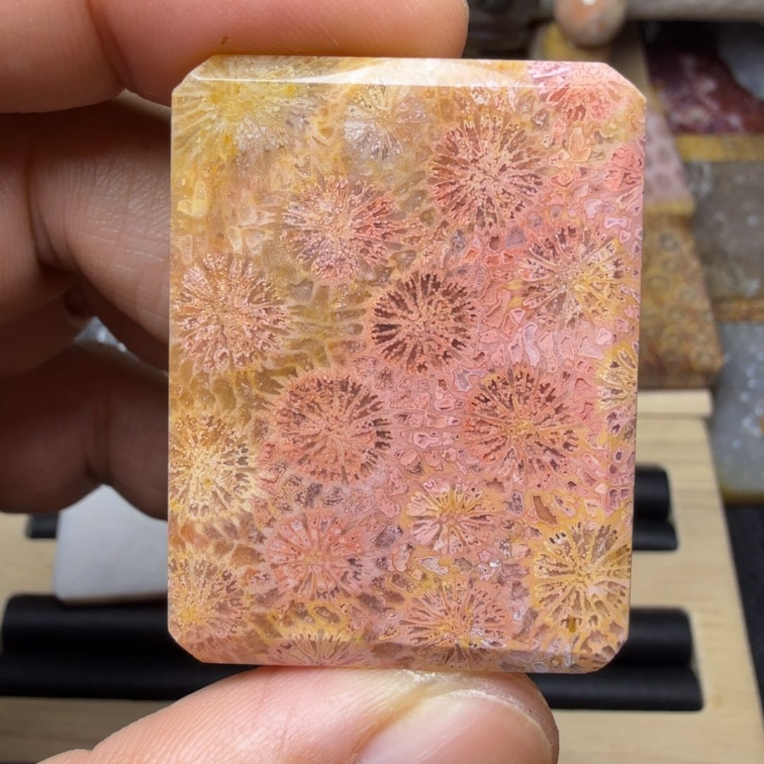 硅化玉未镶嵌纯天然色有机玉石保真色