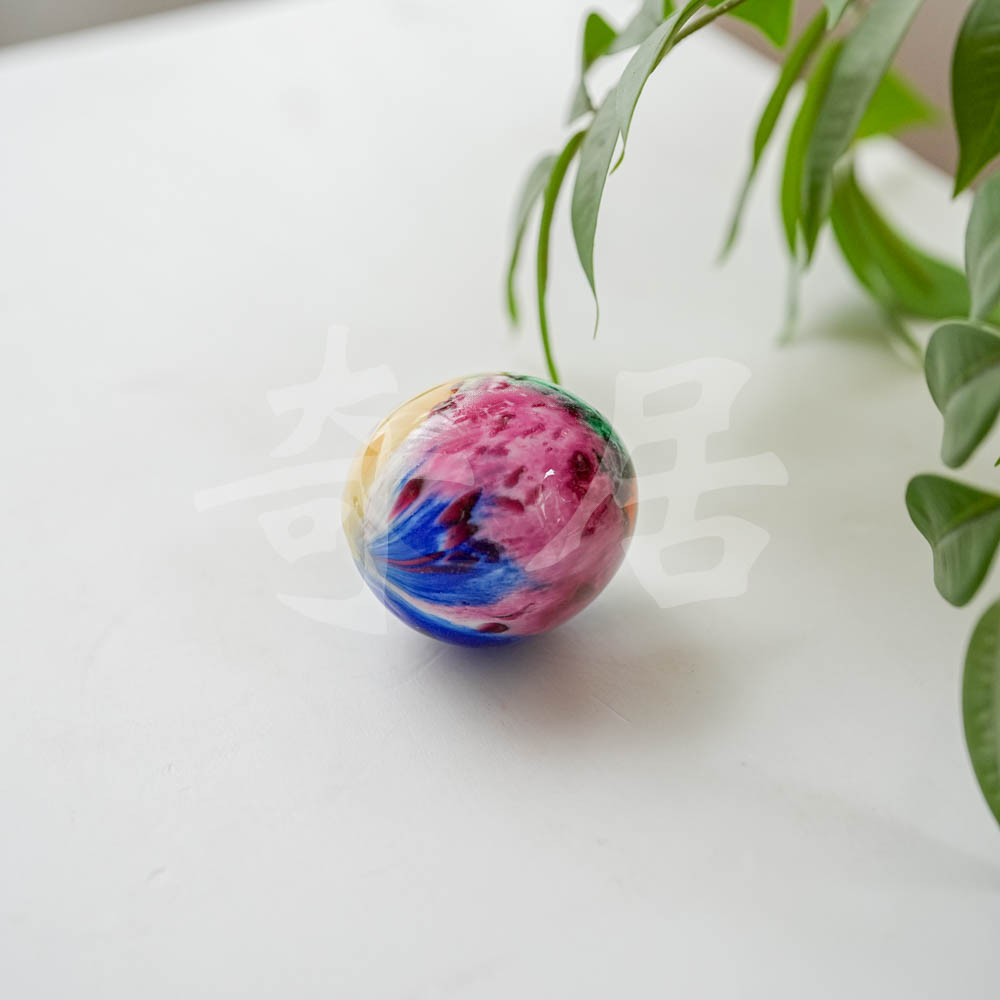 生活.星云梦幻琉璃蛋摆件家居客厅玄关装饰工艺品#LSA-1651彩色