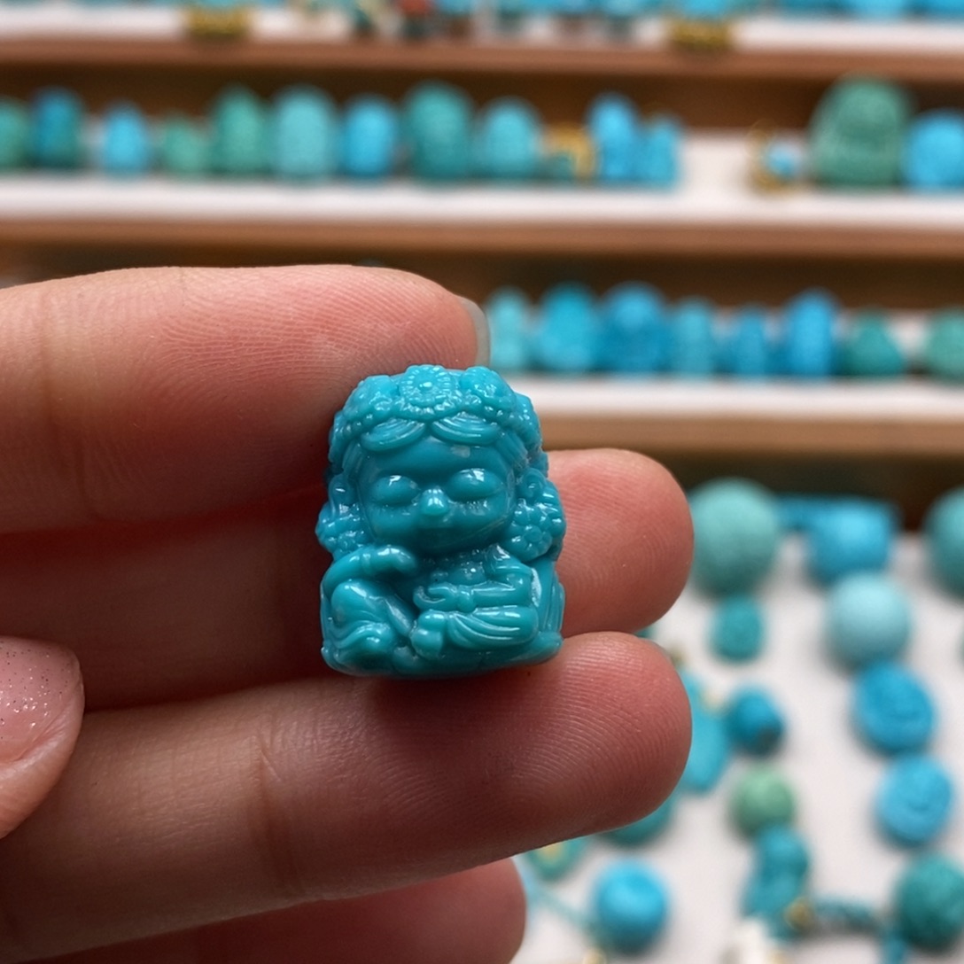 绿松石颈饰未镶嵌柒****心