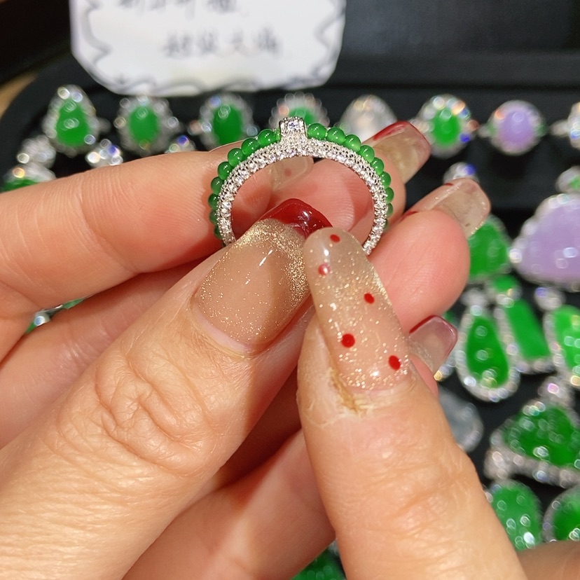 【闪购商品】翡翠戒指未镶嵌天然翡翠