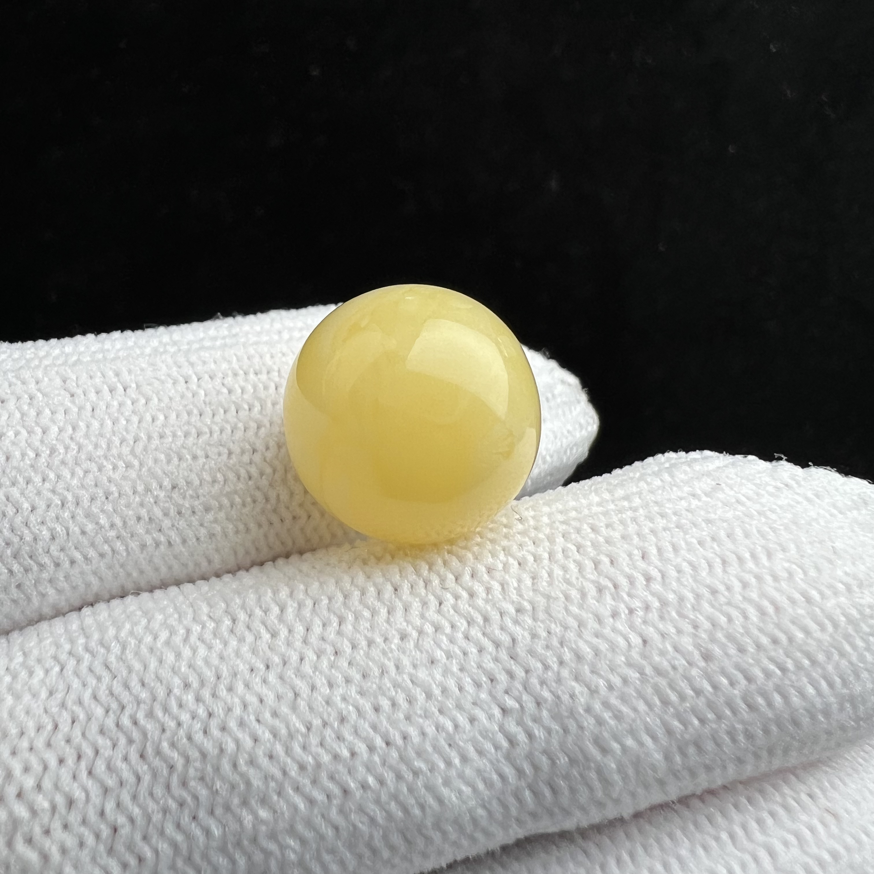 A2137天然蜜蜡圆珠14.3mm支持鉴定假一罚四