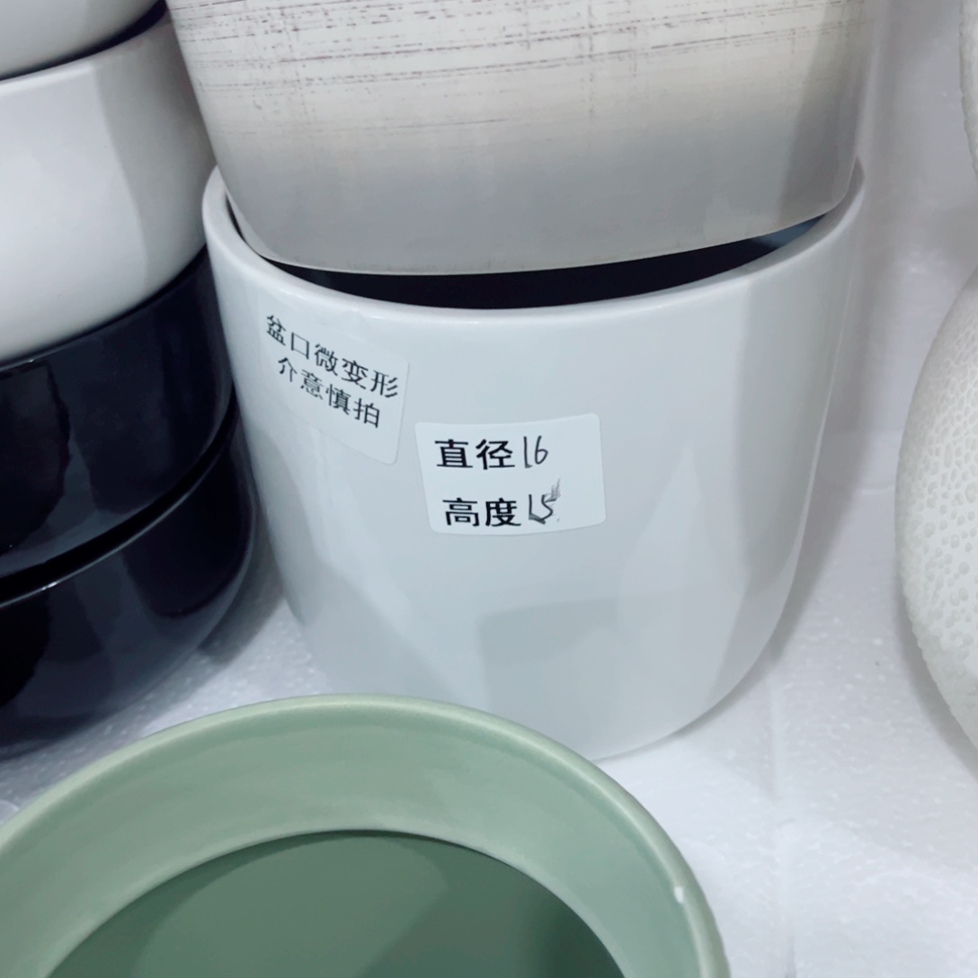 有孔，陶瓷花盆满10米包邮发货