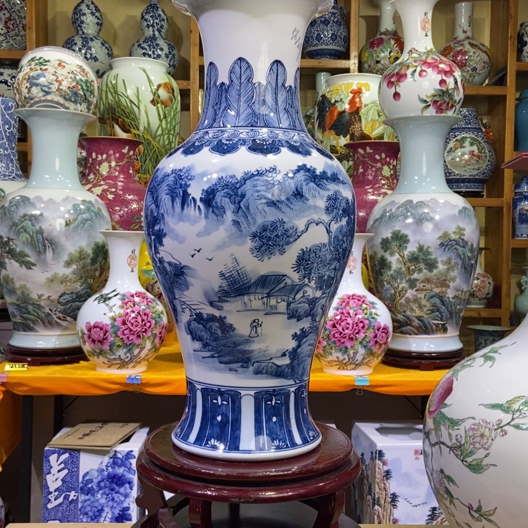 海***景德镇陶瓷花瓶摆件