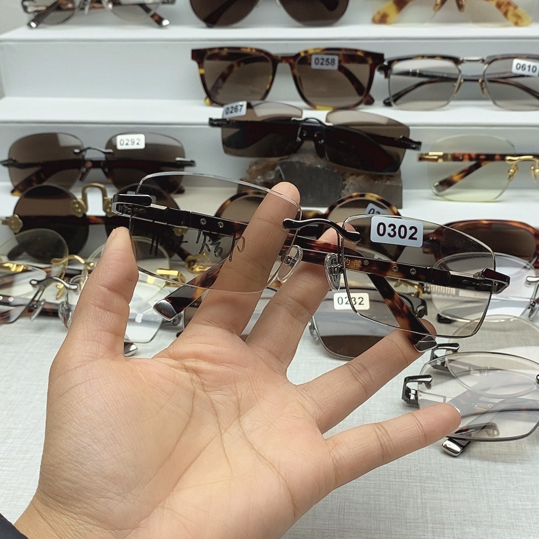 天然水晶石头眼镜