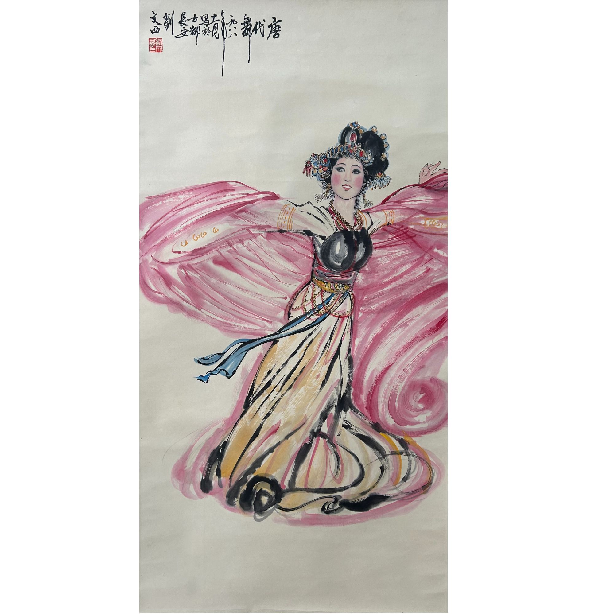 4-170 人物 尺寸49*96cm 纸本镜心