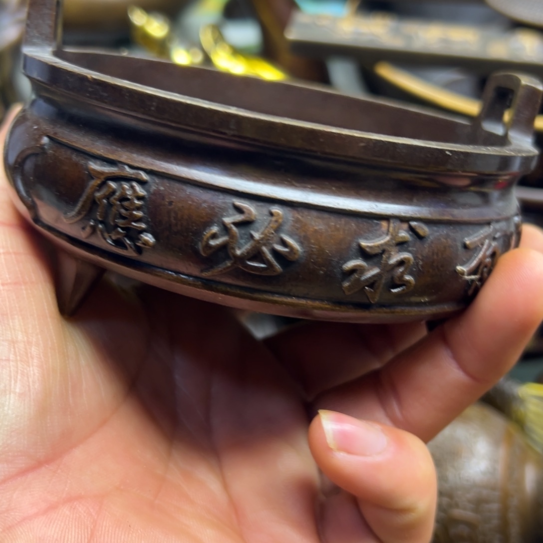 铜摆件欢迎欢迎你