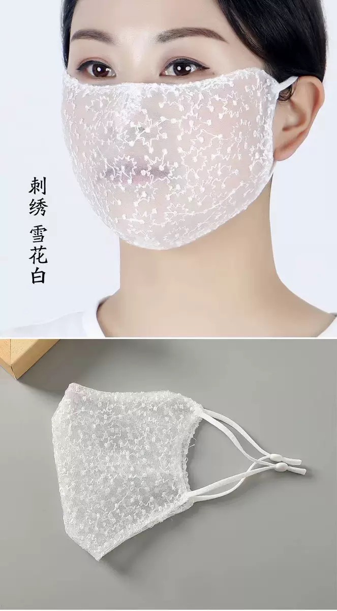 女款性感蕾丝口罩