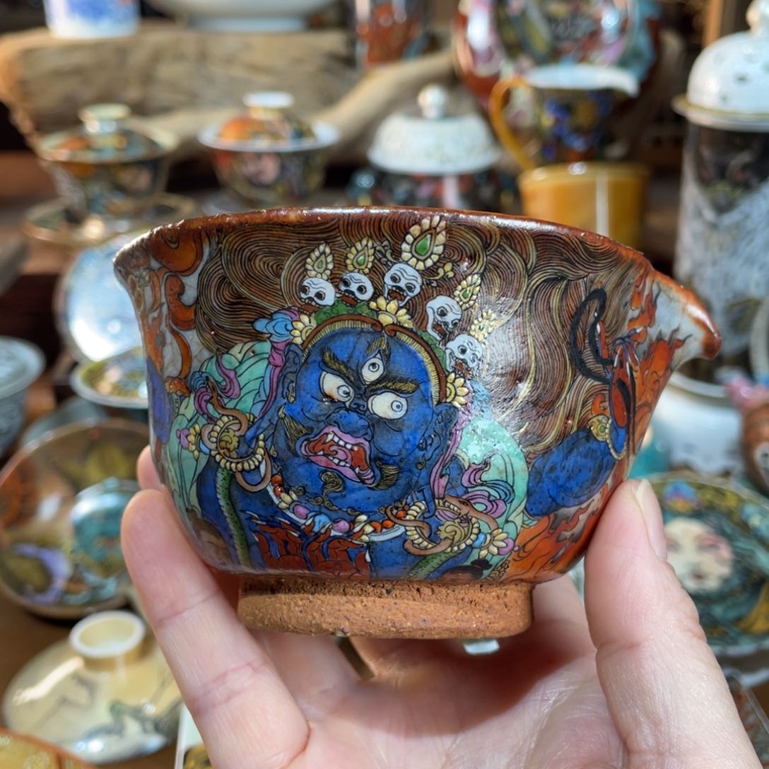 【闪购商品】大黑天公道杯 唐卡艺术