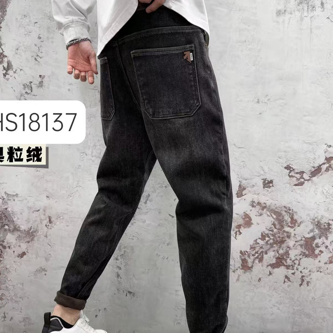 2025年冬季新款加厚密密绒18137和18151款新塘牛仔裤2025新款爆款