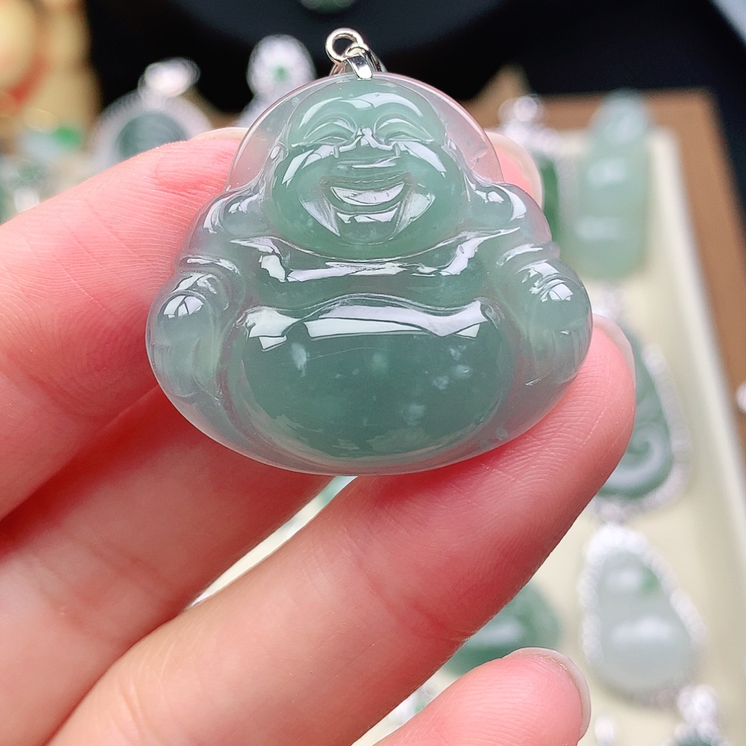 翡翠未镶嵌颈饰吊坠