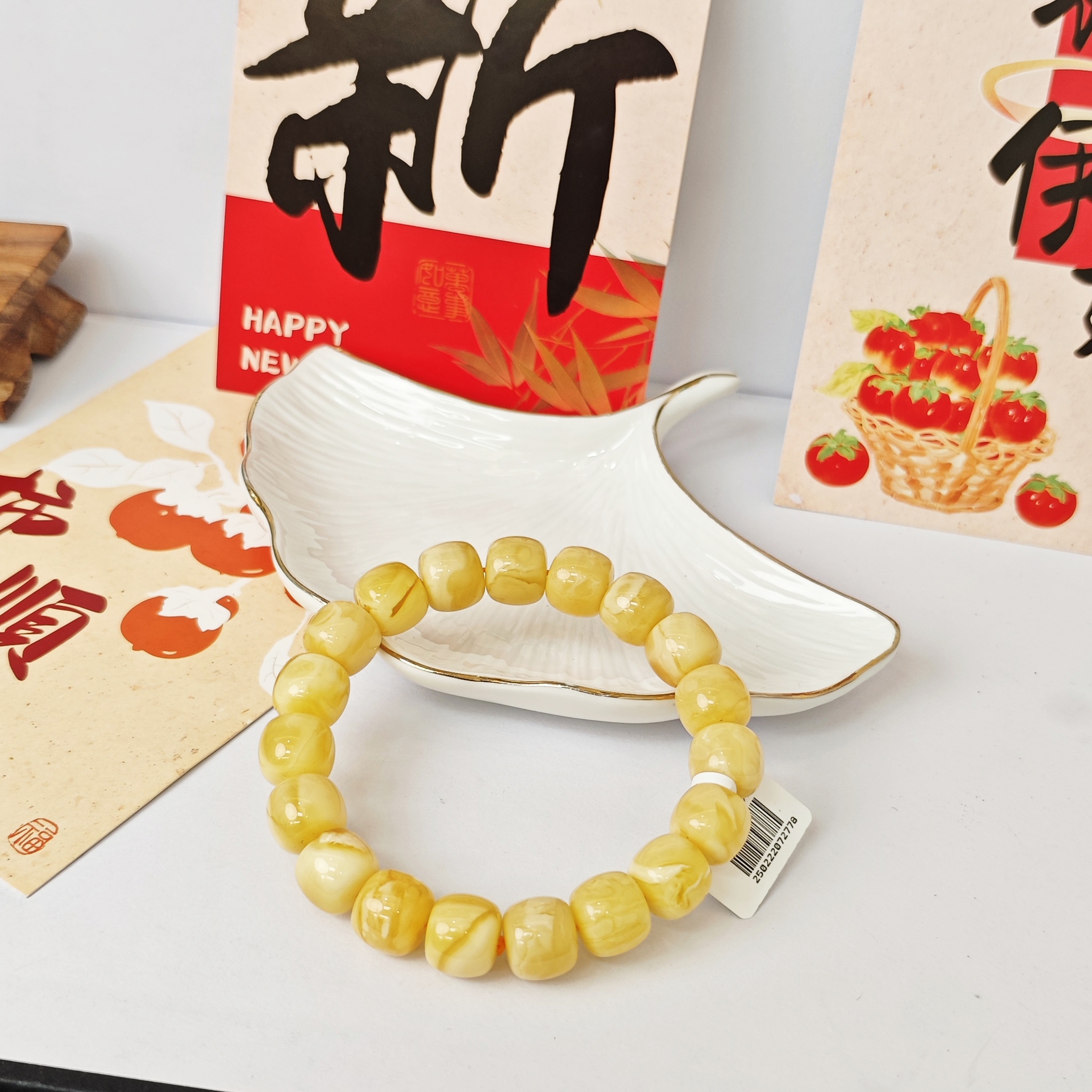 【松岗遇丽珠宝】 天然蜜蜡 10224019-13mm+精工老型单圈