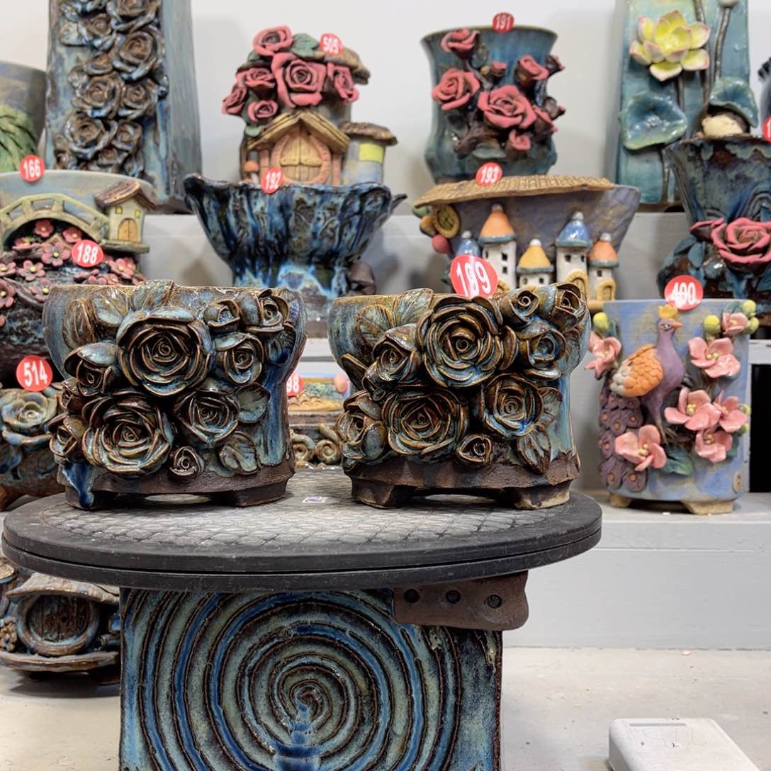 陶瓷微瑕199 号陶然花盆