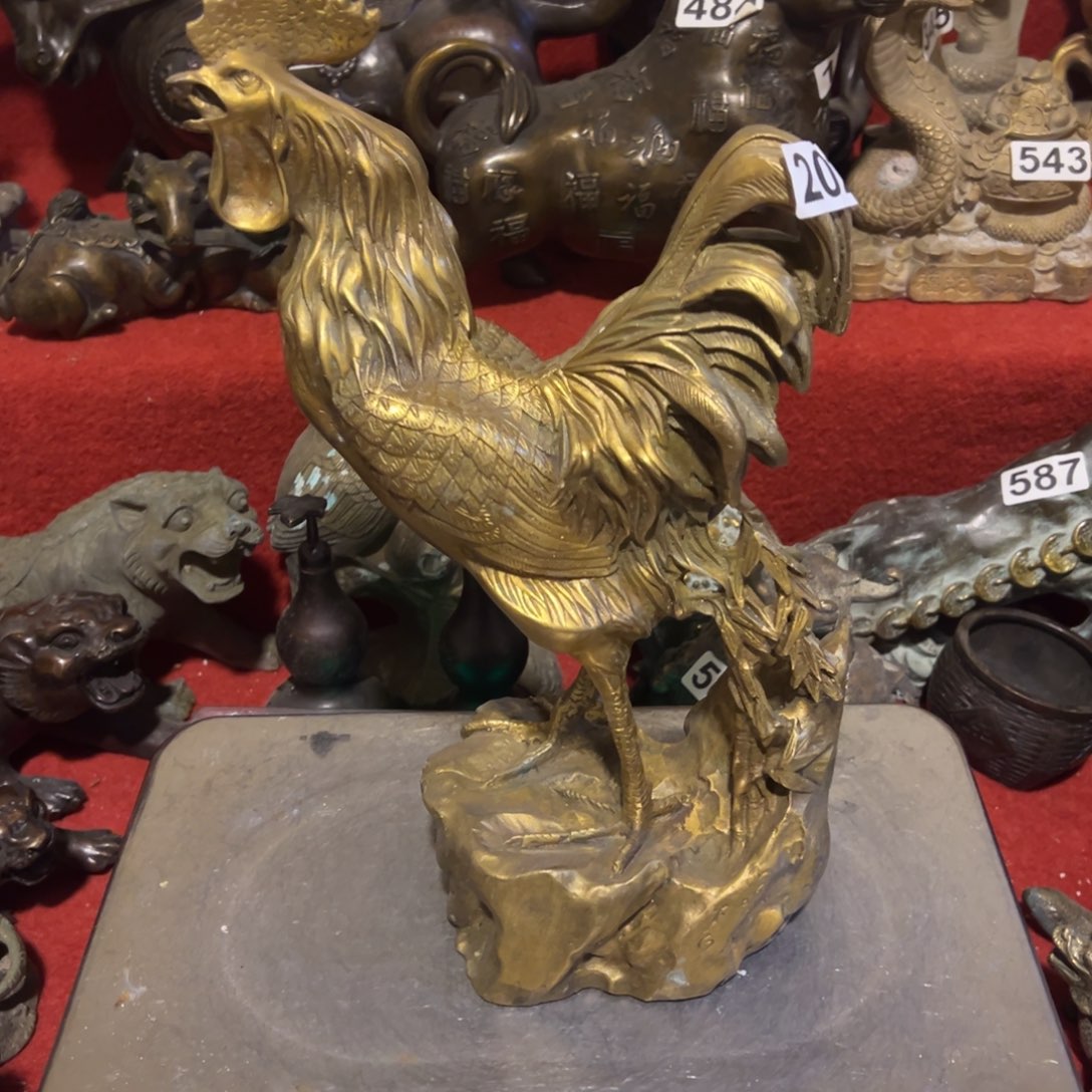 黄铜摆件，文房摆件