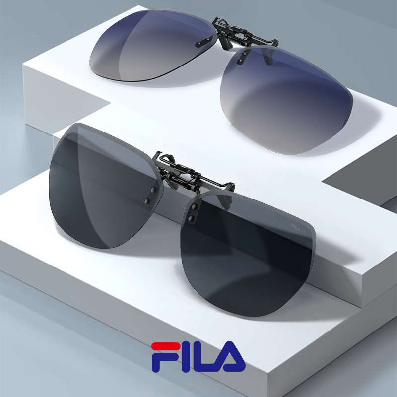 FILA斐乐偏光近视墨镜夹片防紫外线防UV驾驶专用旅游太阳镜男女商品图