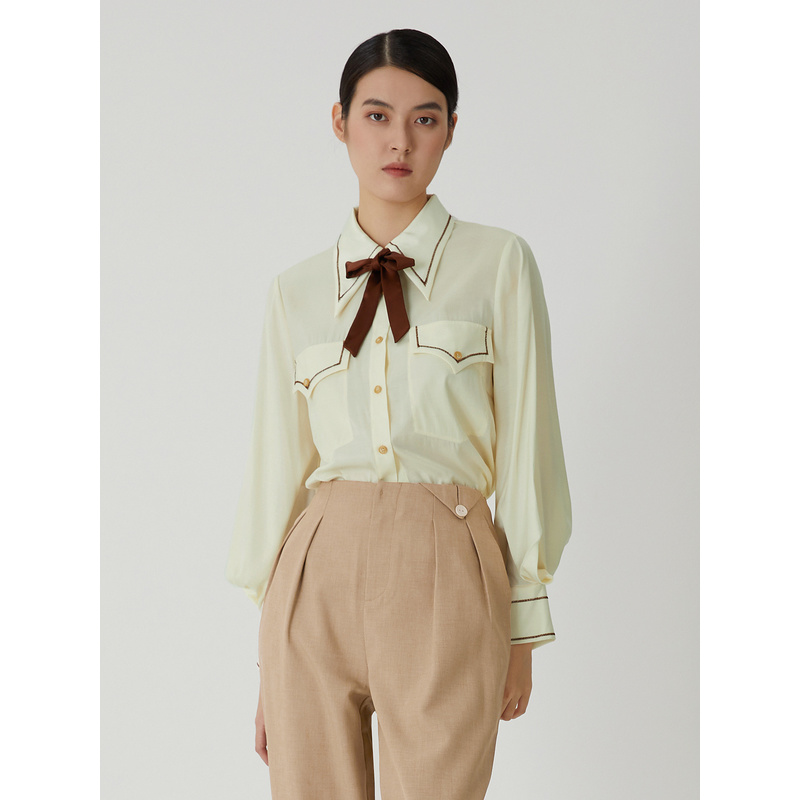 【尚雅】莱芙艾迪儿长袖衬衣1W1C34125