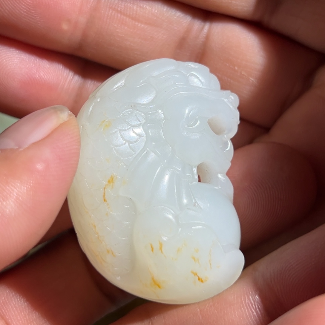 和田玉未镶嵌挂件