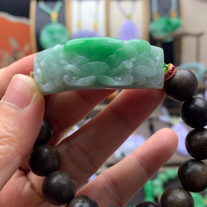 翡翠未镶嵌手链翡翠手牌