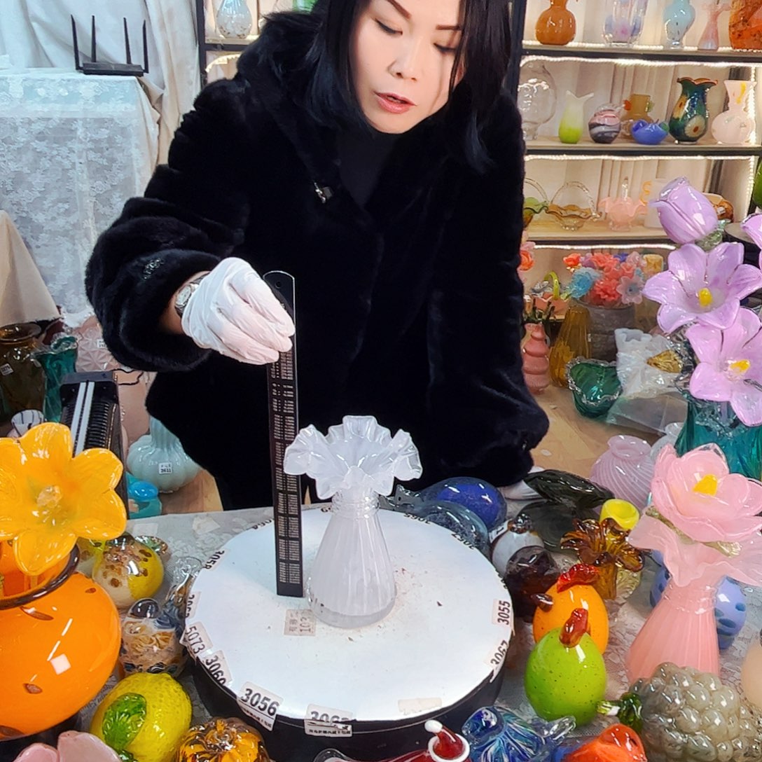 花瓶家悦美居琉璃摆件