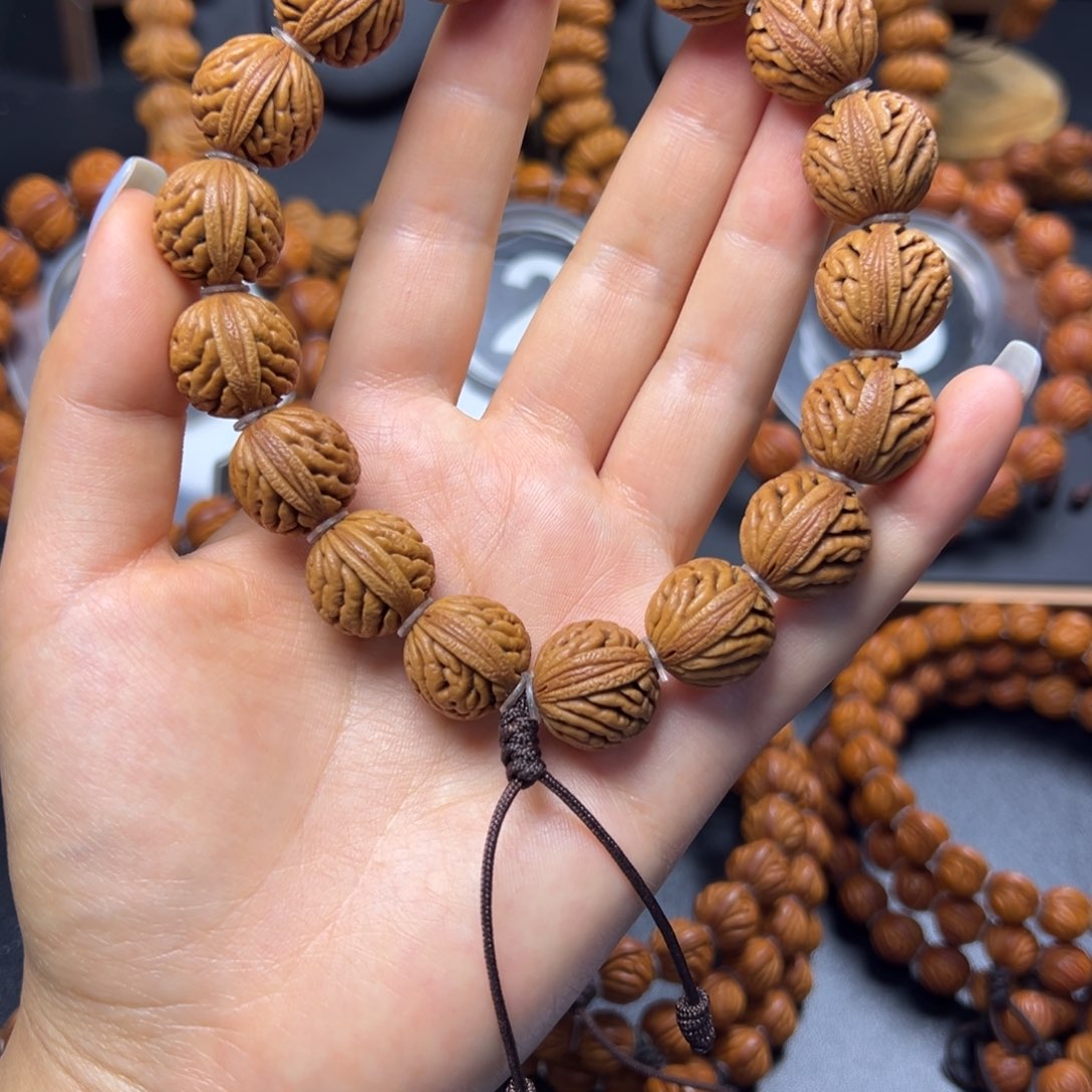 桃核手串绣球16手串