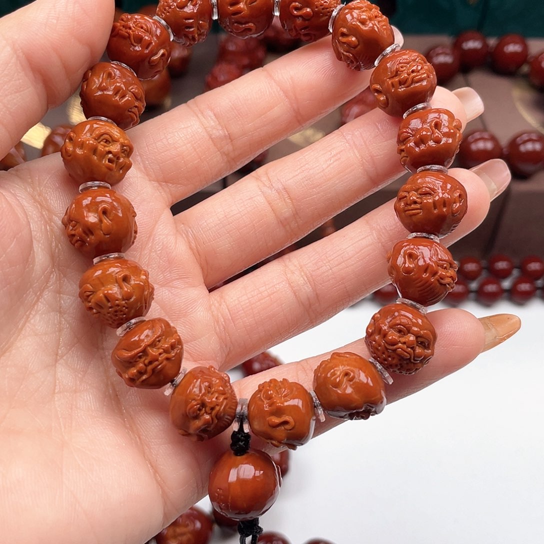 橄榄核手串钢*侠三十六罗汉