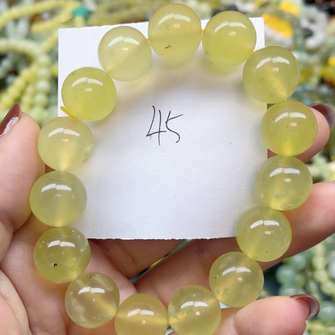 未镶嵌蛇纹石玉手串