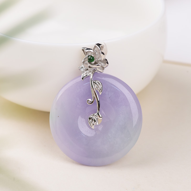 925银紫罗兰吊坠P0032