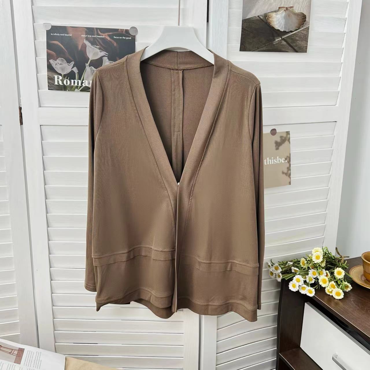 女士春季新款时尚百搭宽松外套亲子B1095