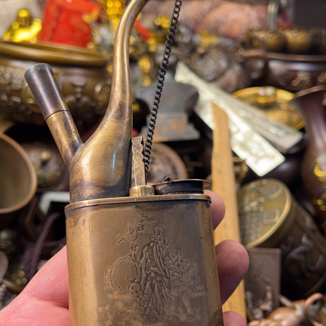 茶壶香炉铜器摆件