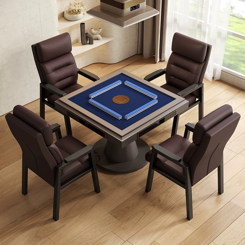高档弹簧棋牌室专用猫爪皮椅子麻将椅家用舒适高弹久坐麻将椅子