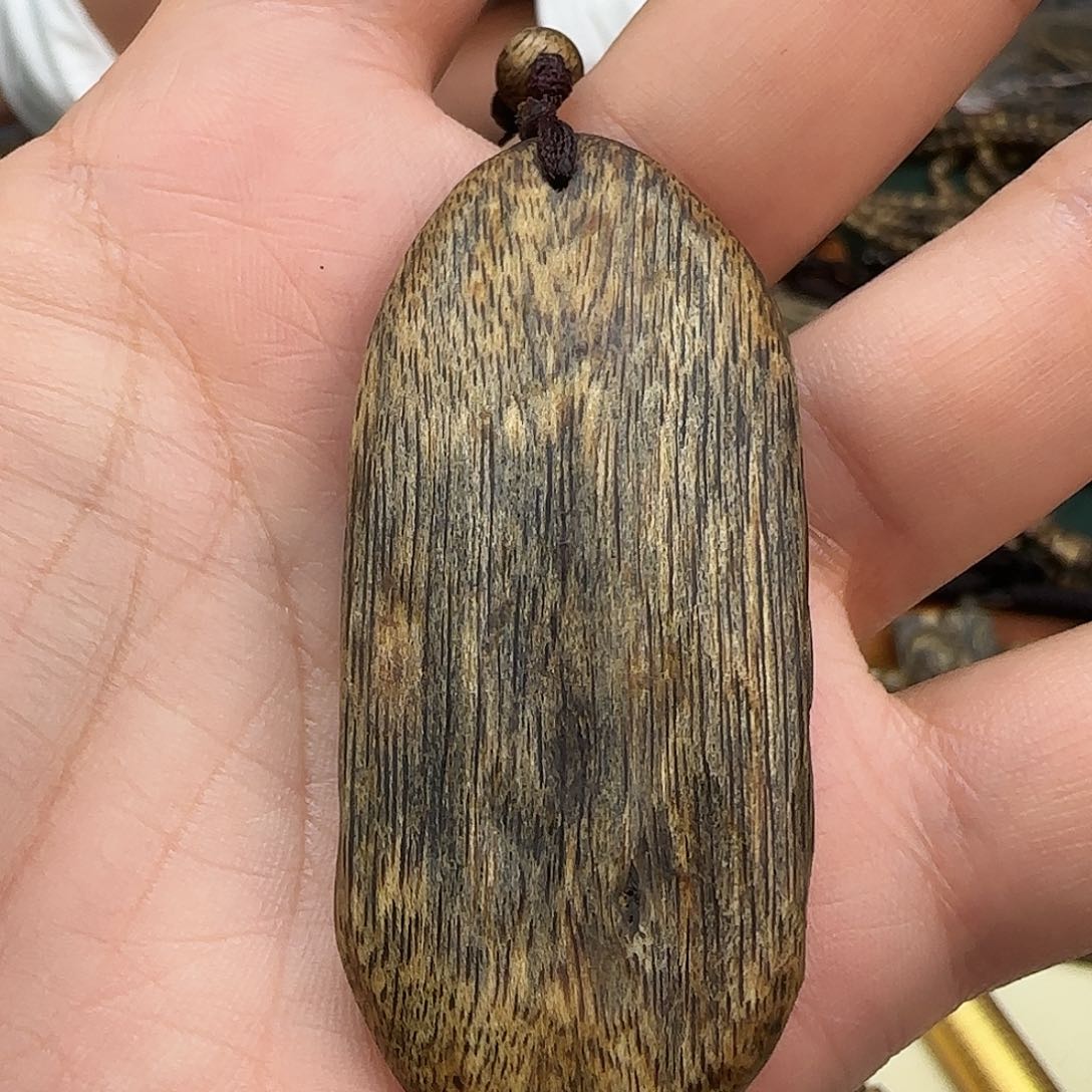 沉香吊坠随型小吊坠粒子带孔9.2g