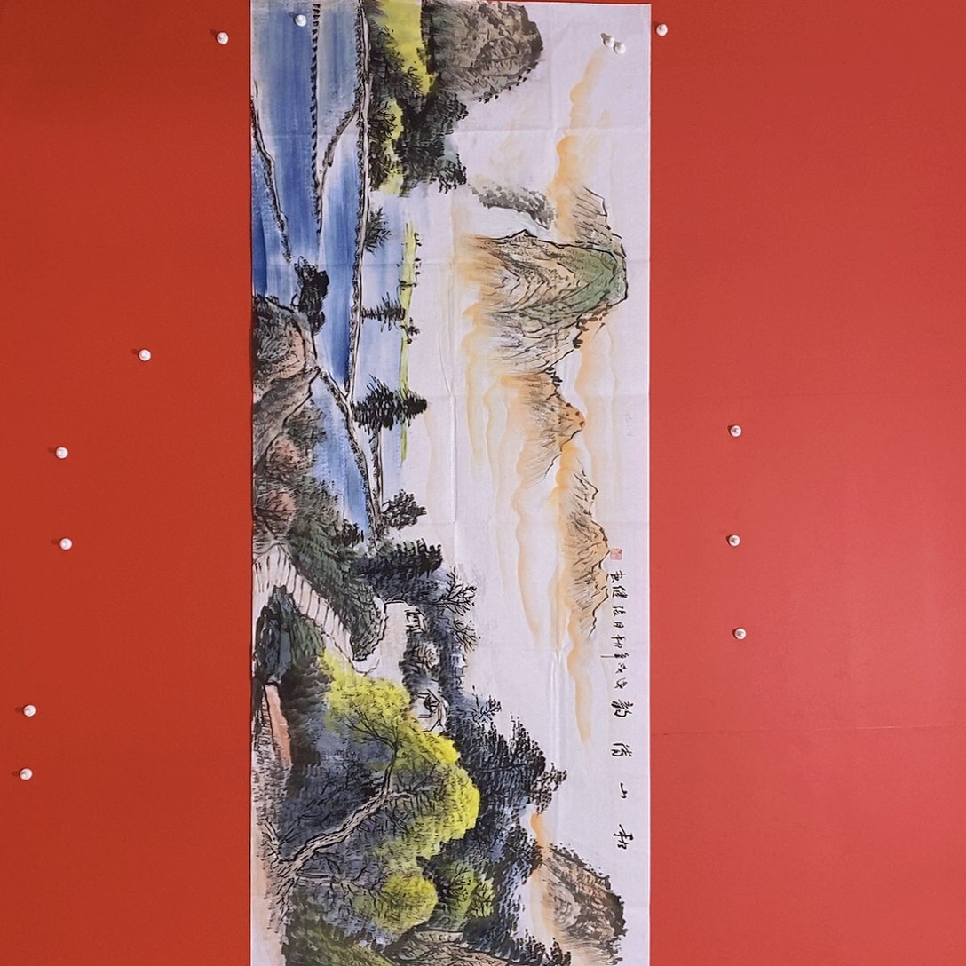 国画山水花鸟国画作品