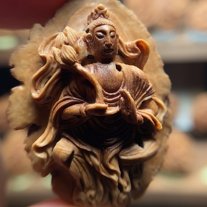 纯手工浮雕大势至菩萨