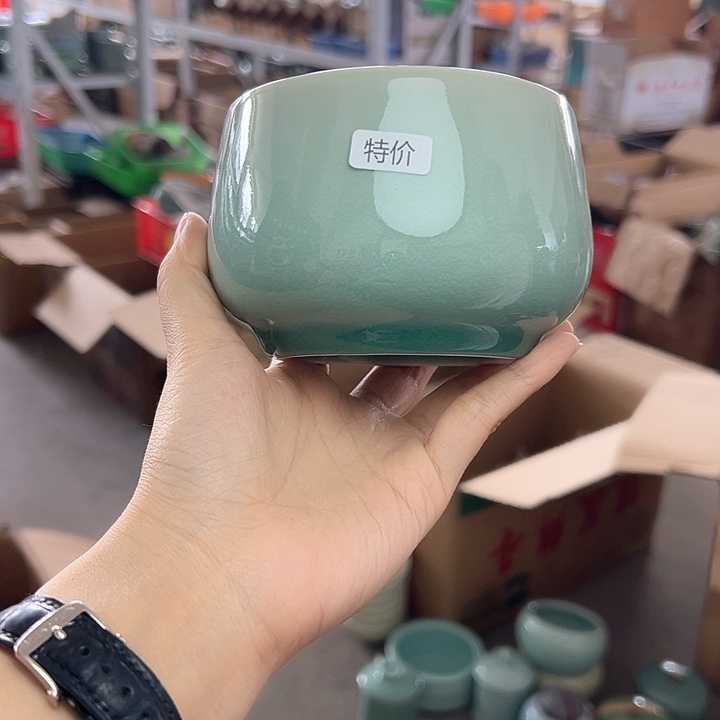 龙泉云间青瓷小米茶器