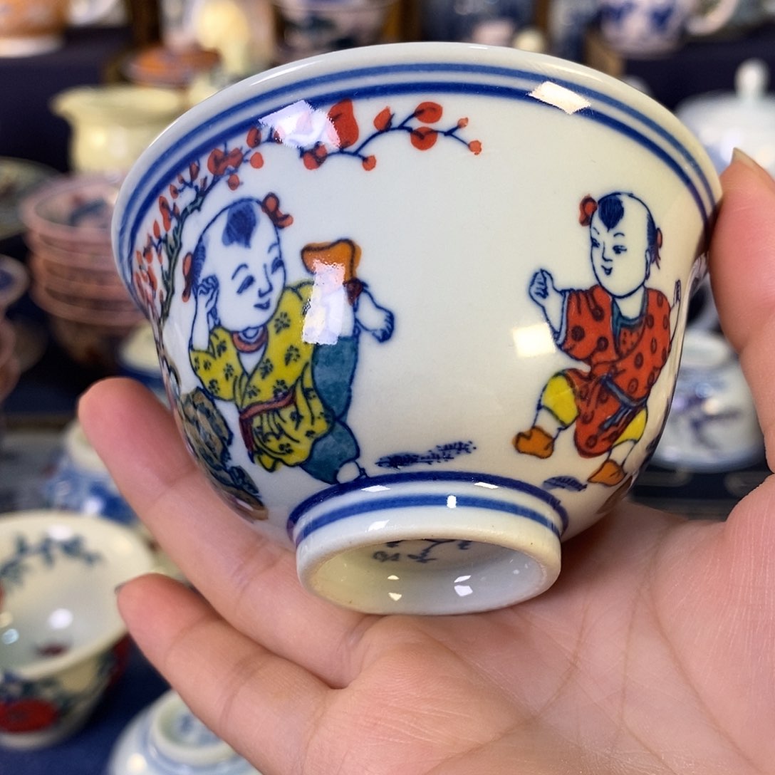 瓷片景德镇陶瓷茶杯1个