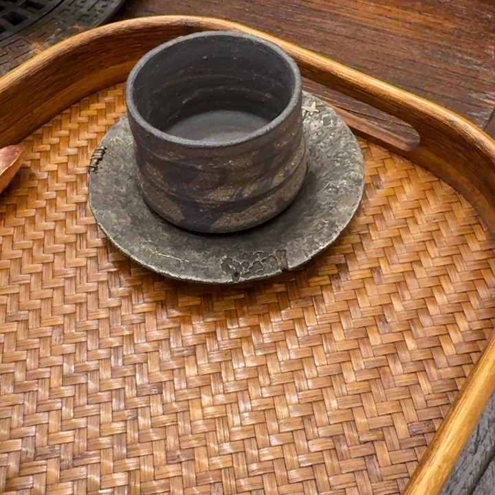 茗****雨杯子加杯垫套组茶具