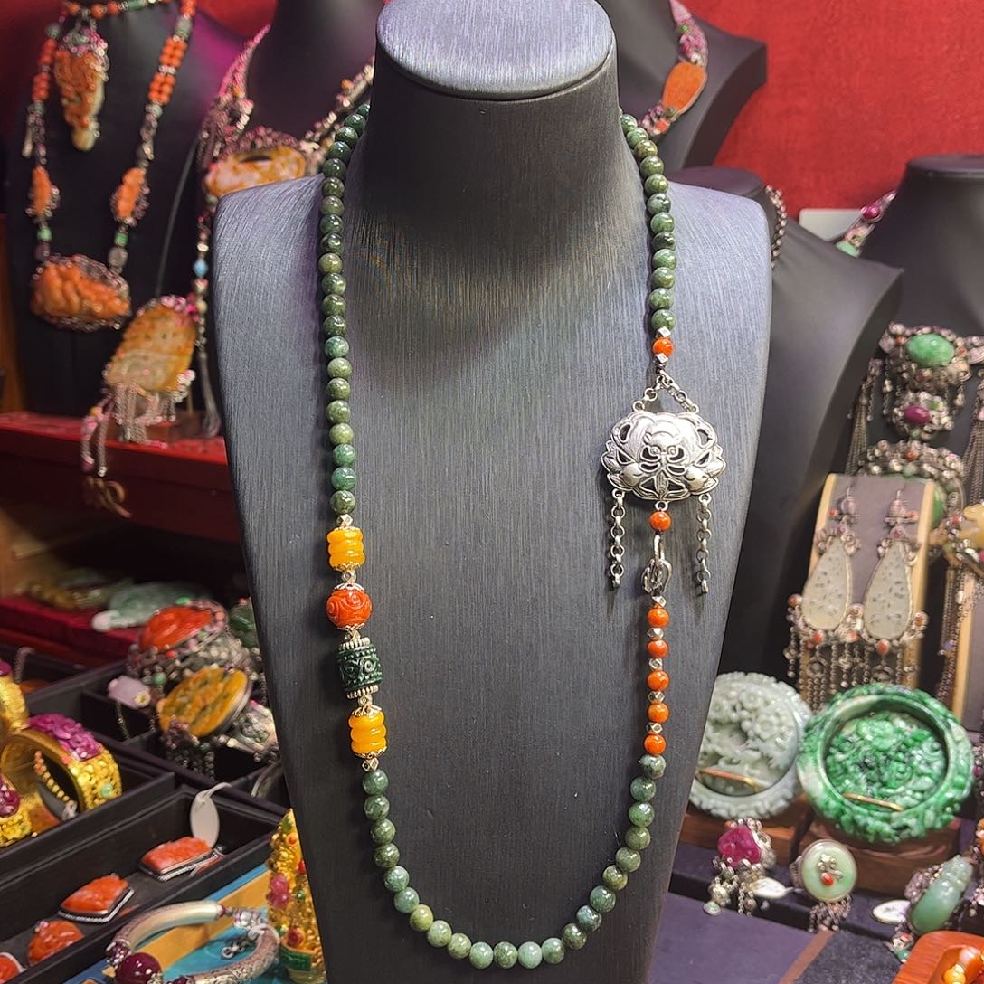 翡翠未镶嵌项链特价福利