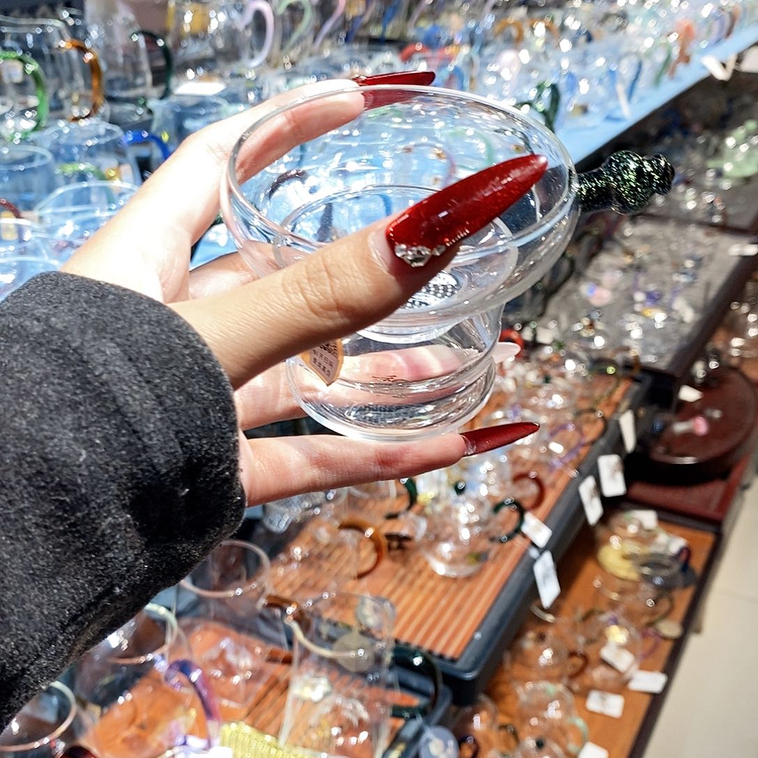 水晶玻璃吸管款，