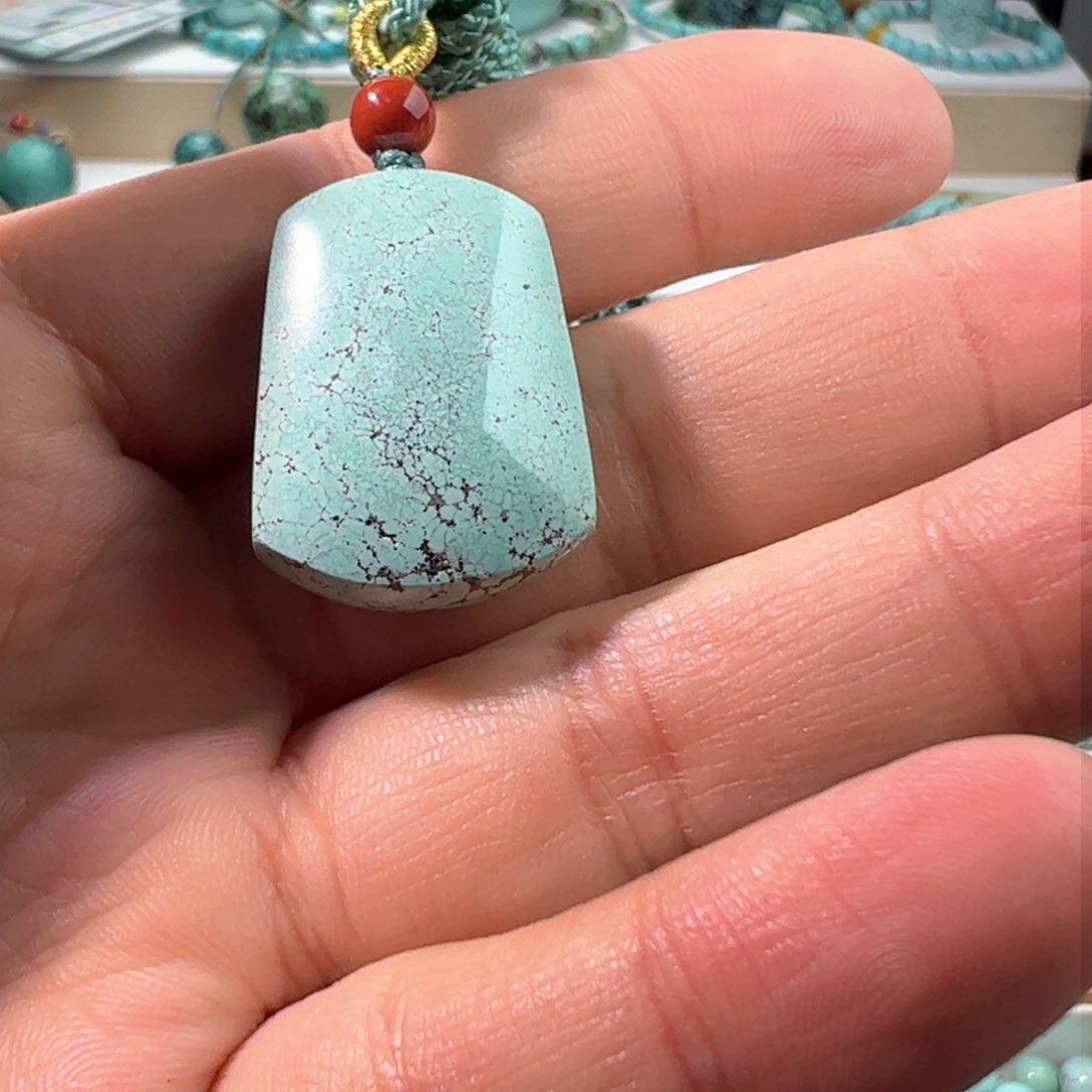 绿松石无事牌未镶嵌