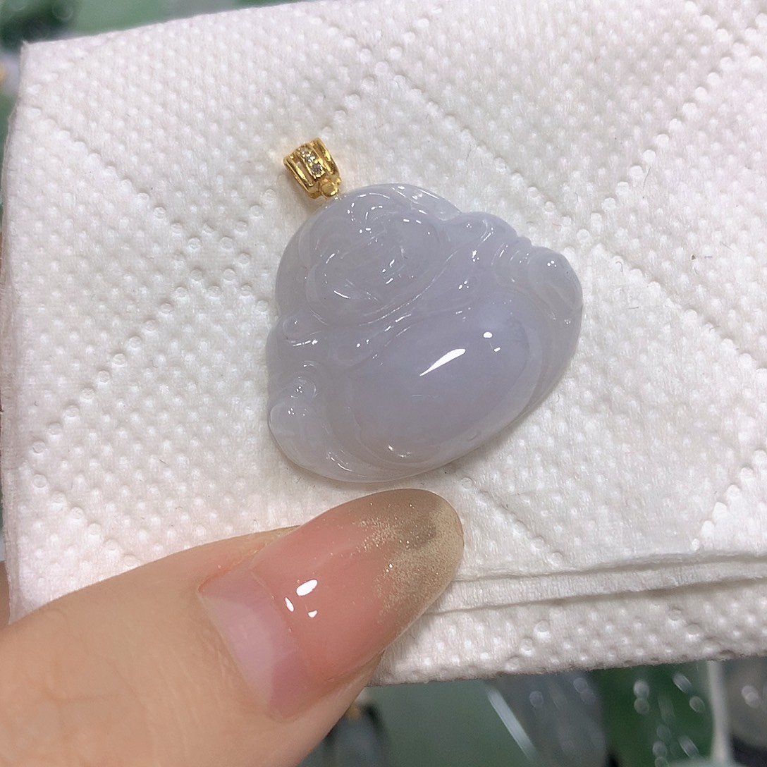 翡翠未镶嵌颈饰挂件