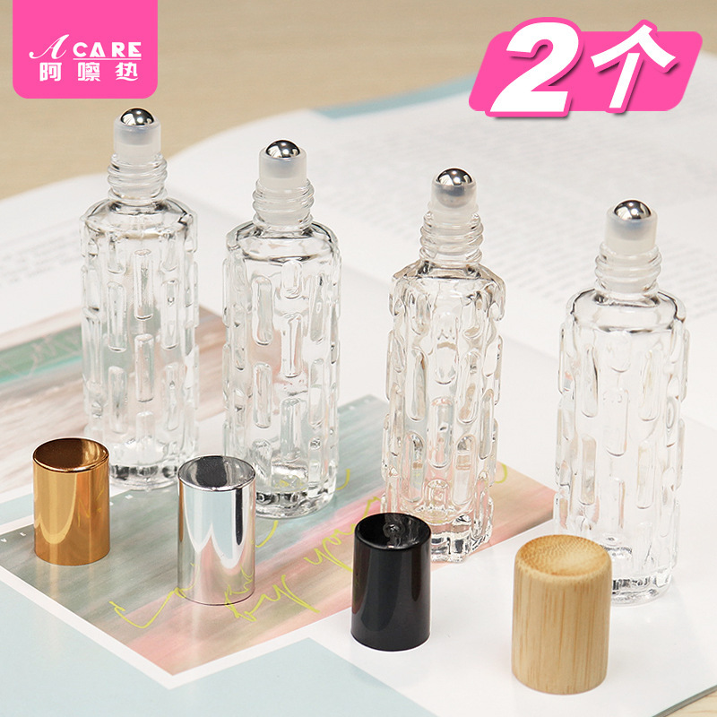 包邮/分装瓶/滚珠A1V-易上手香水玻璃竹盖走珠小空瓶